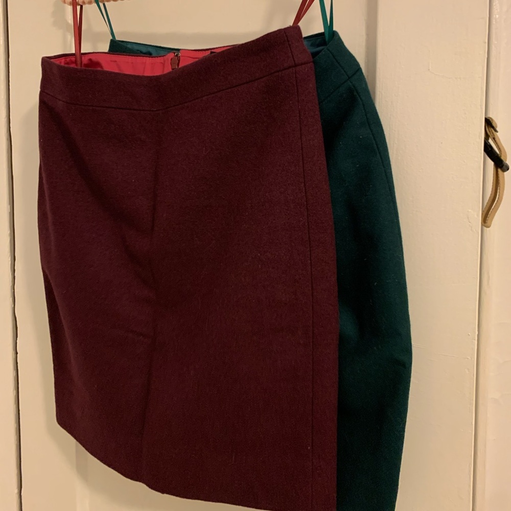 Bundle- 2 JCrew wool pencil skirt sz 0p